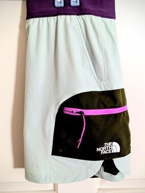 The North Face Trail wear OKT Long Haul Skort Womens Mint, Olive & Purple